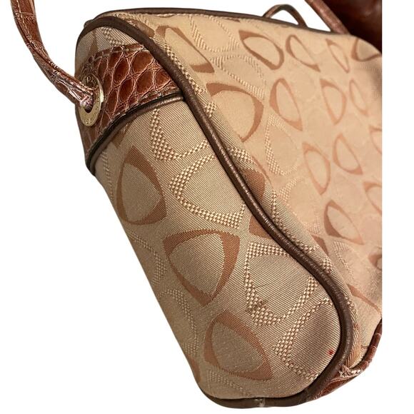 Liz Claiborne Vintage Y2K Crossbody Bag with Monogram Brass-plates - Picture 12 of 14